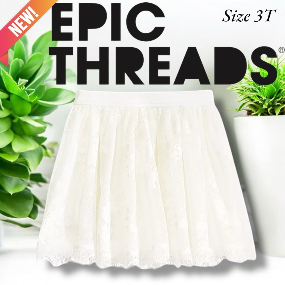 New Epic Thread Mix and Match Crochet-Trim Tulle Skirt